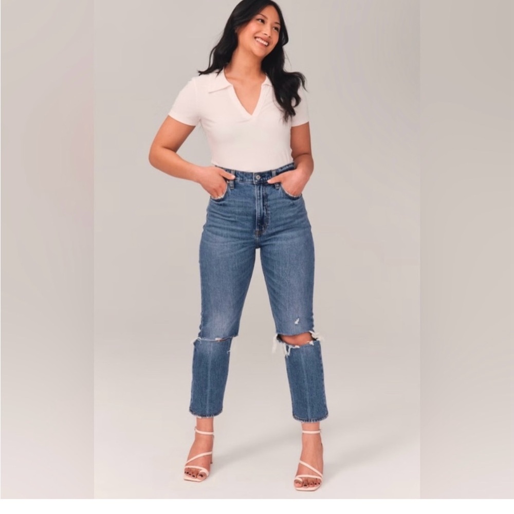 Abercrombie the ankle straight jeans NWT